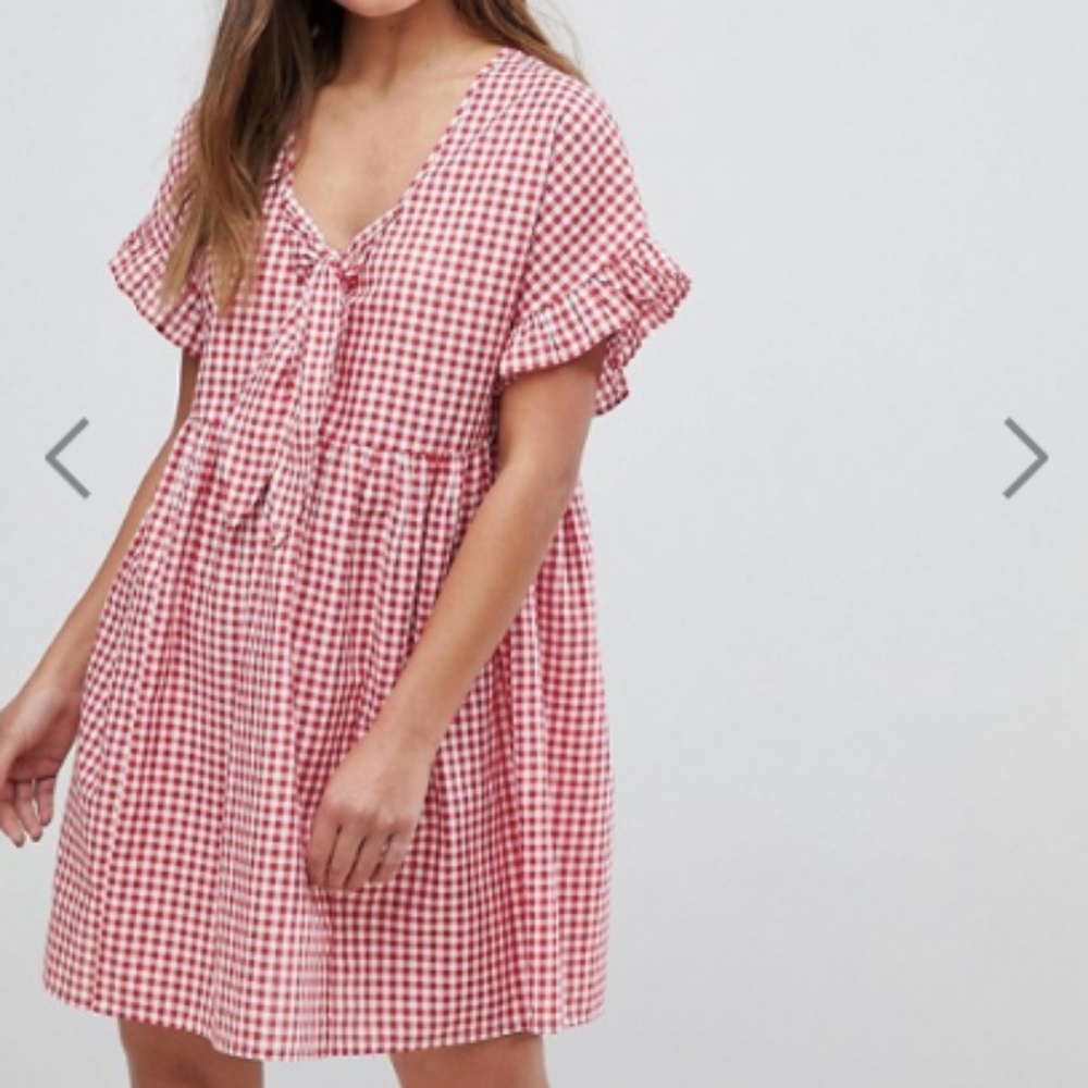 ASOS Red Gingham Dress